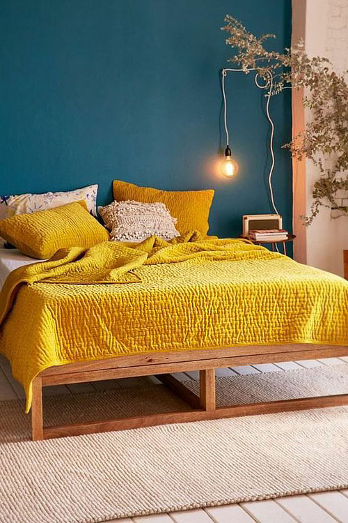 Rideaux Occultants Jaune Moutarde - 2 Pièces 140x140 Cm, Polyester, Pour Chambre Et Salon