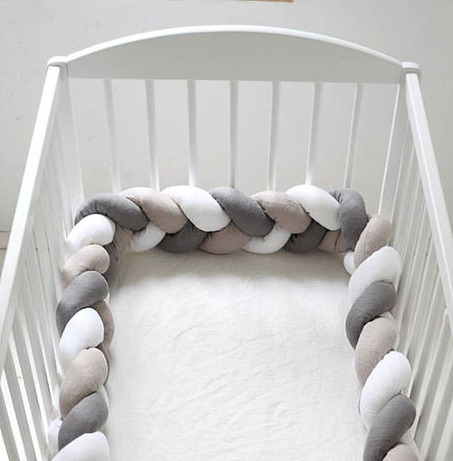 Tour de lit torsadé bébé