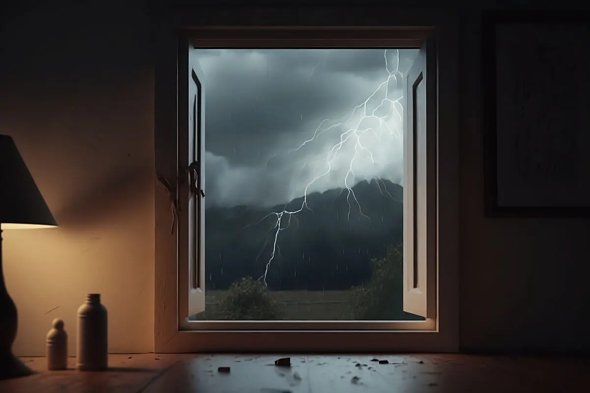 Est-il dangereux de laisser une fenêtre ouverte lors d'un orage ?