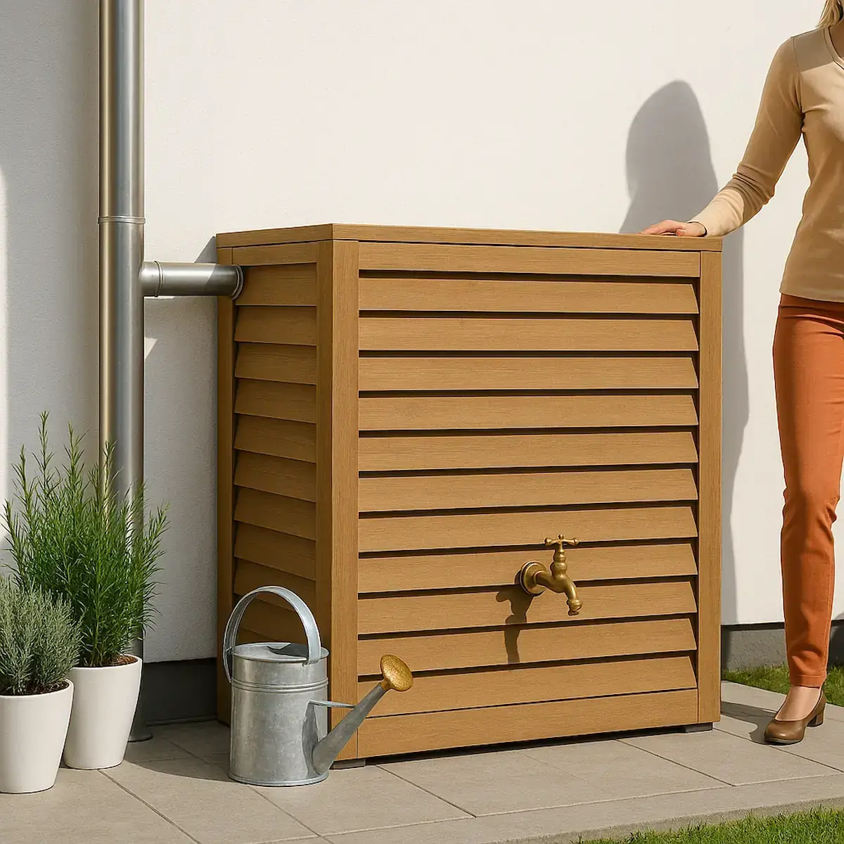 Récupérateur d'eau de pluie 💧 : prix, installateur & branchement