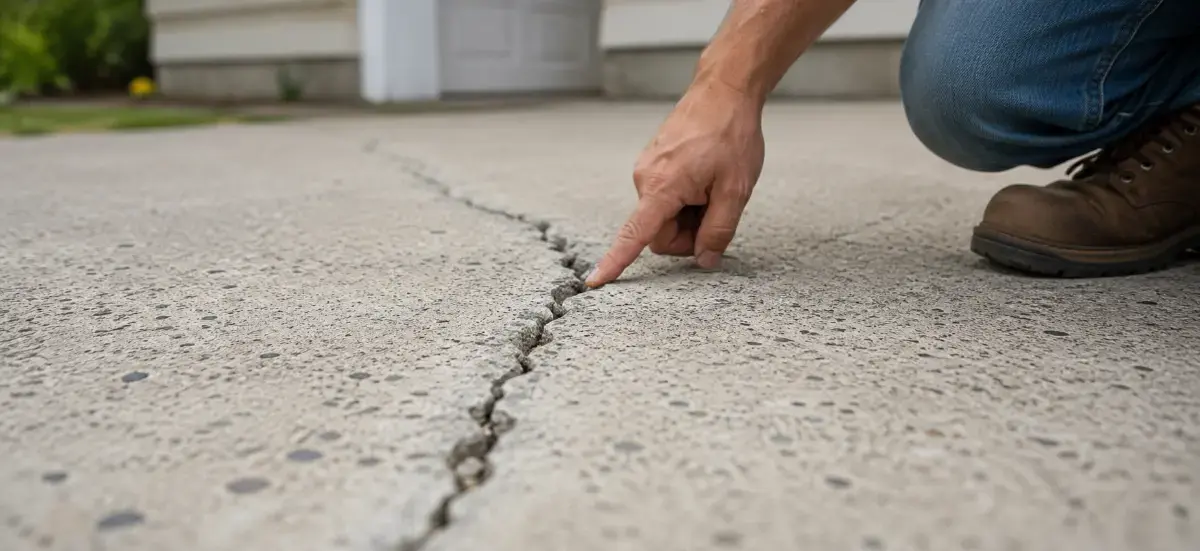 Réparer béton fissuré : solutions pour dalles extérieures et terrasses