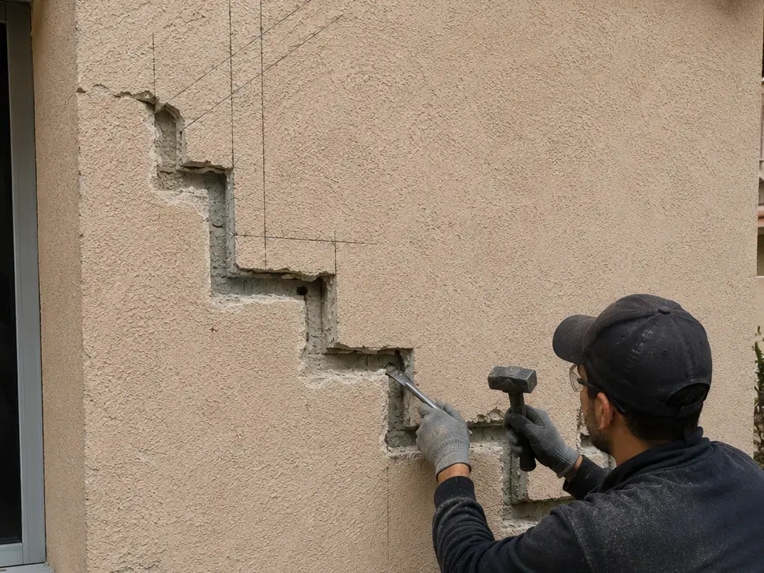 Réparation de fissure sur mur en parpaing : pourquoi et comment poser des agrafes de renfort ?