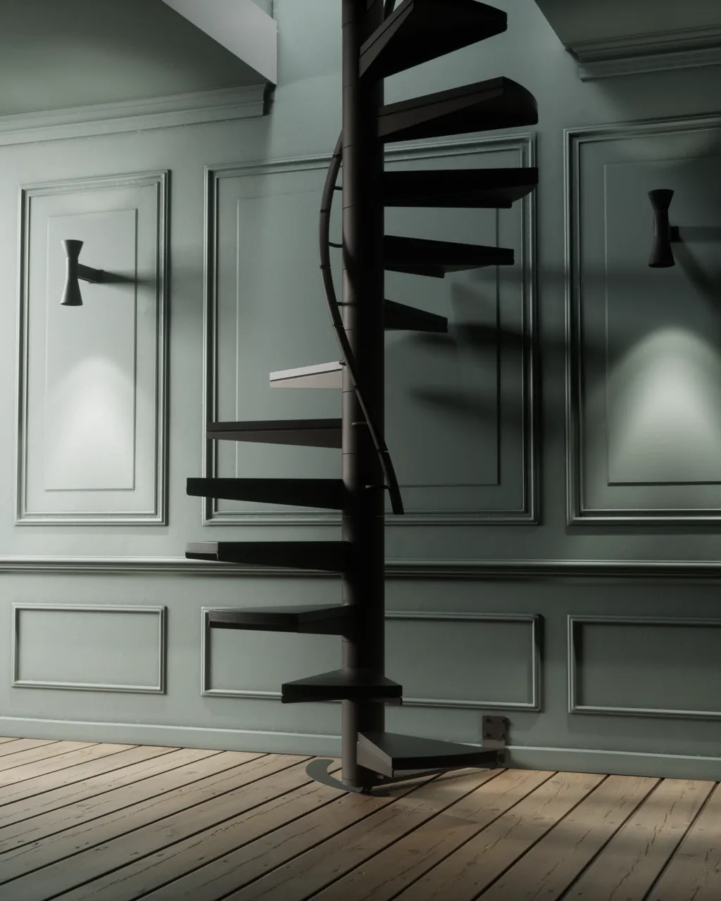Escalier hélicoïdal rétractable : pourquoi il séduit de plus en plus de propriétaires