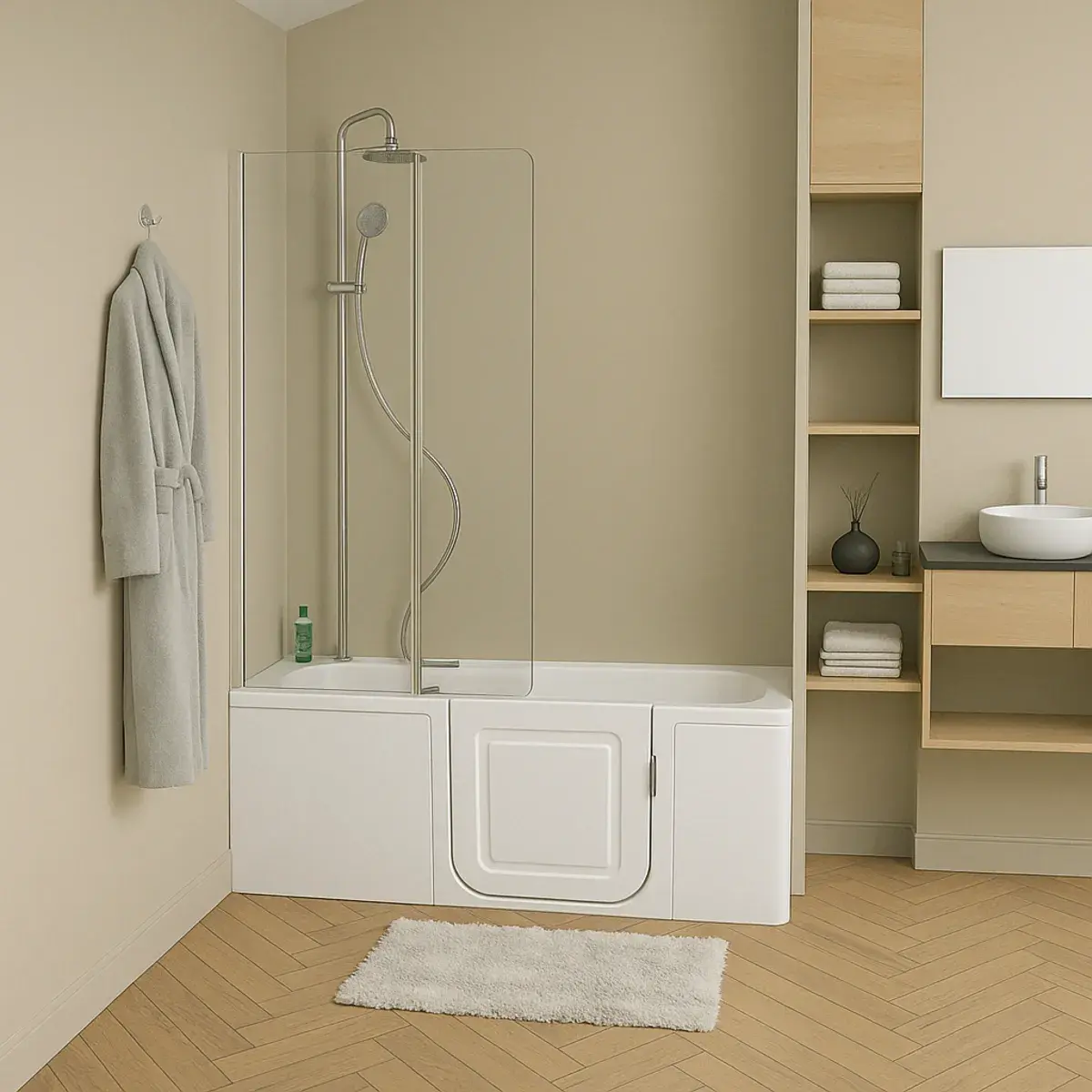 Quel prix pour transformer une baignoire en baignoire à porte ?
