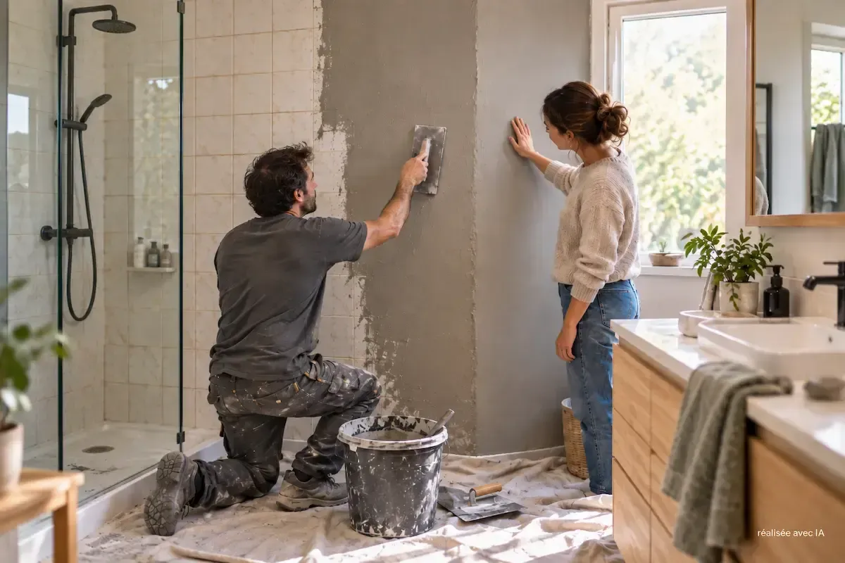 Recouvrir un carrelage de salle de bain : que choisir pour le mur, le sol et la douche ?