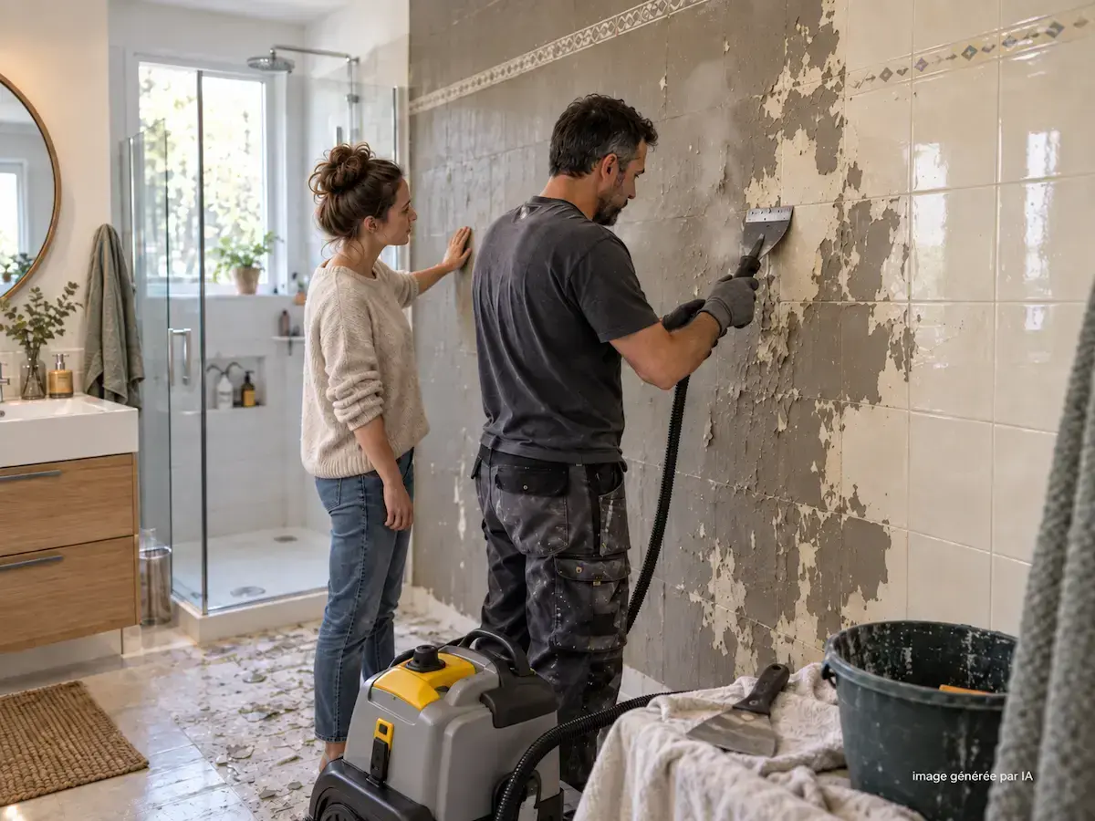 Comment enlever de la peinture sur du carrelage sans l'abîmer ?