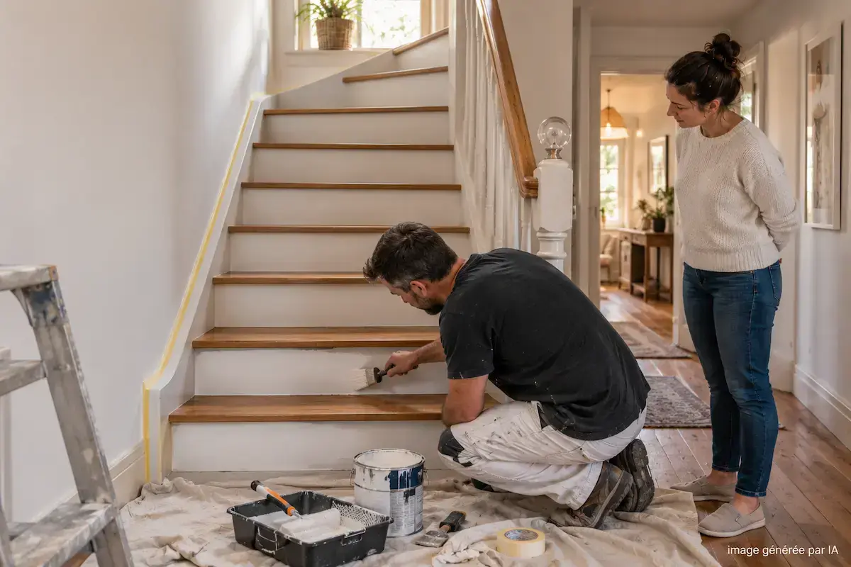 Peindre un escalier en bois : méthode pour un résultat durable