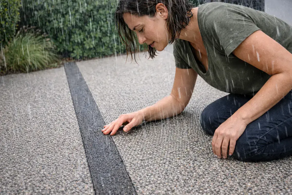 Résine drainante 💧 : prix, avantages et pose pour vos extérieurs