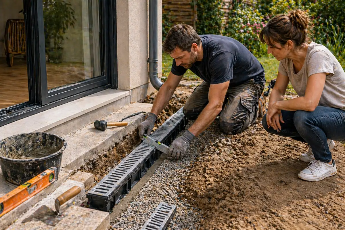 caniveau de drainage