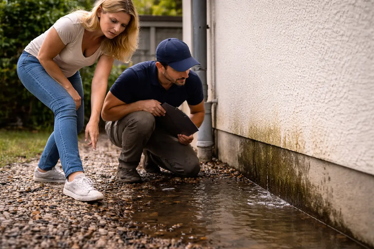 évacuation des eaux pluviales