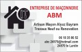 logo entreprise ALYUZ BAYRAM MACONNERIE - ABM